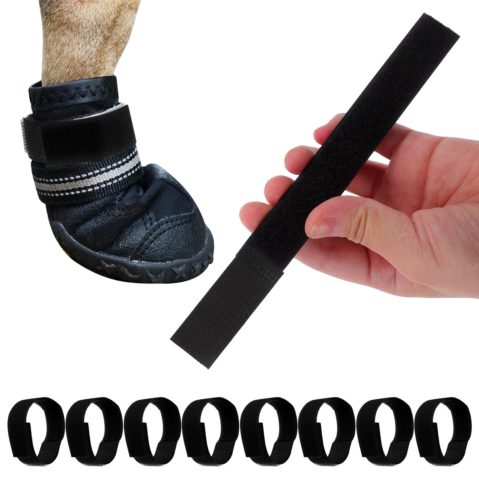 Dog Booties Paw Protector - 10 Pièces Sangles de protection pour
