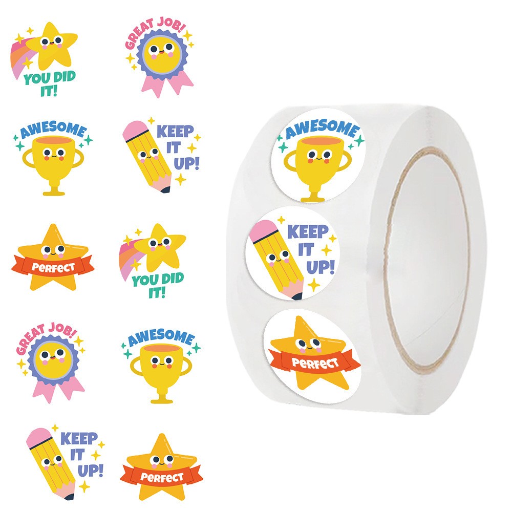 Pet Supplies Rewards - Rouleau d'autocollants étoiles de récompense, 500