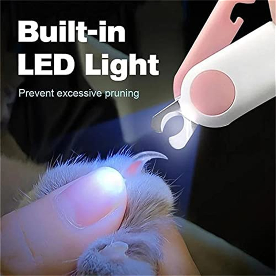 Pet Supplies Nail Trim - Coupe-ongles professionnel à lumière LED pour