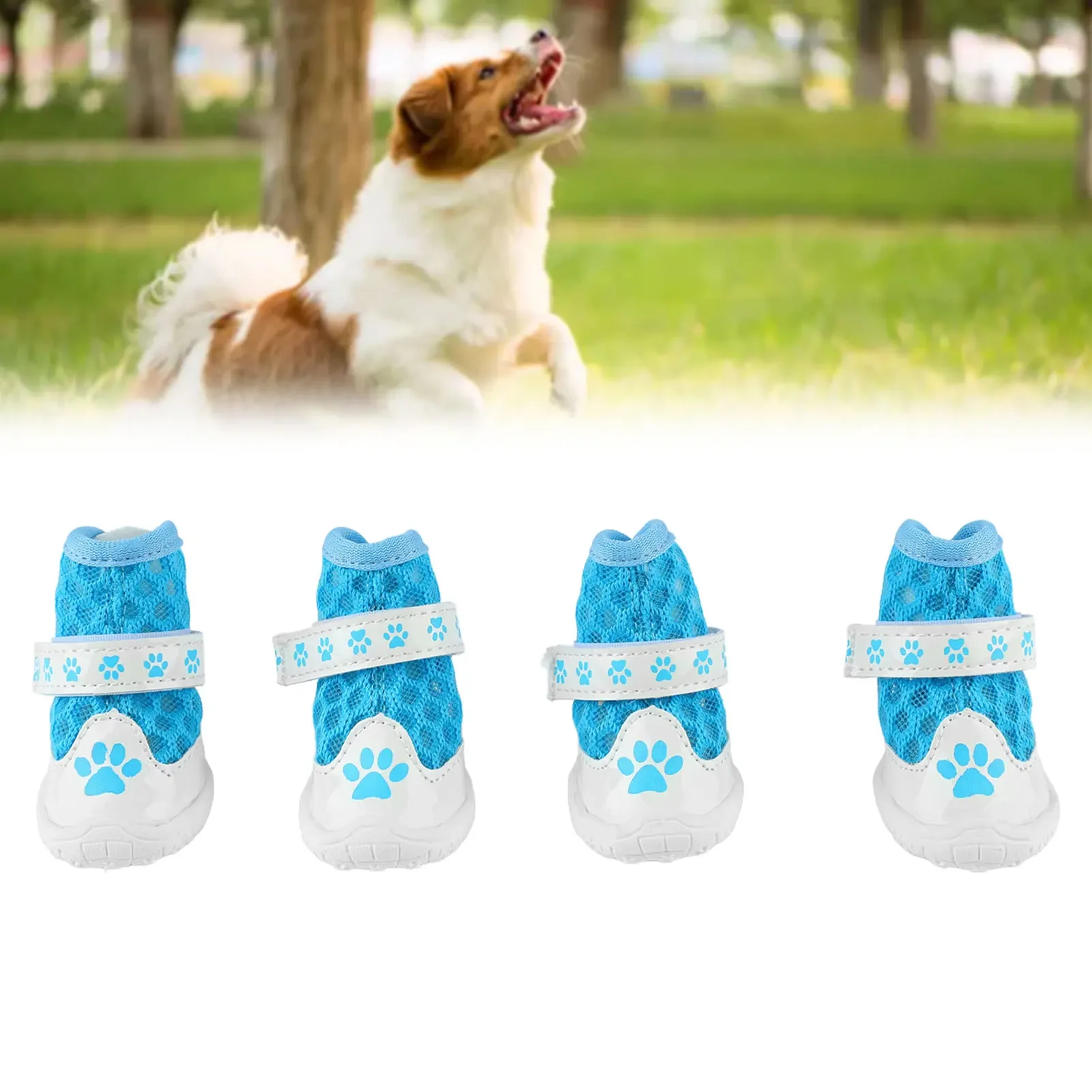 Dog Booties Paw Protector - Chaussons en maille respirante pour chiens,