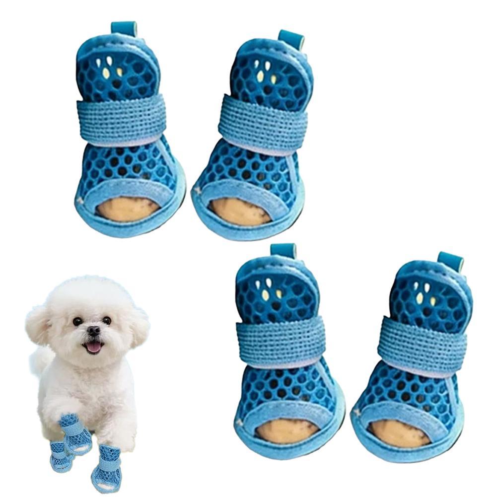 Dog Booties Paw Protector - Chaussures d'été respirantes pour chien, sandales