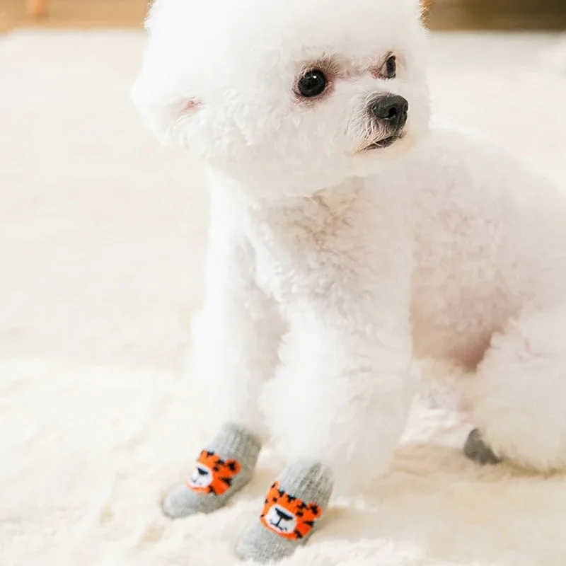 4 paires de chaussettes d'hive - Dog Booties Paw Protector avis et prix