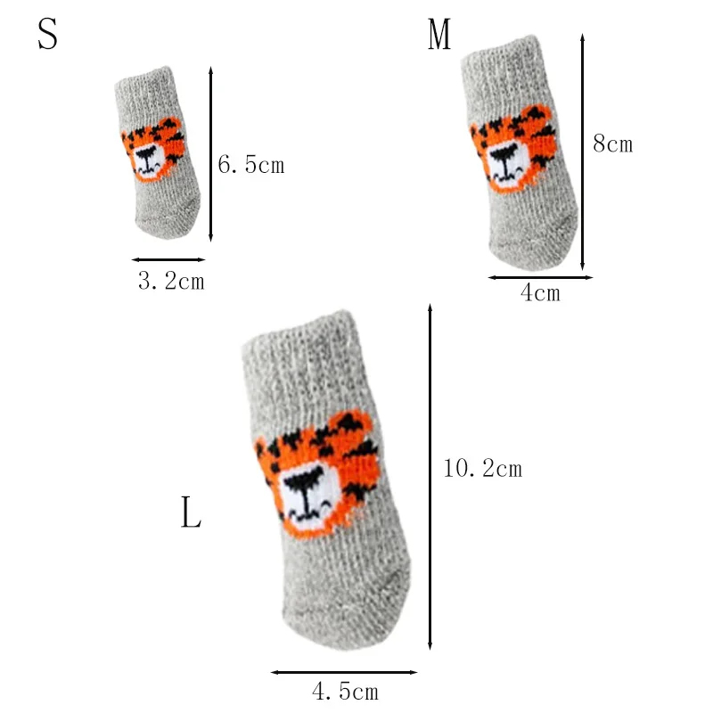 4 paires de chaussettes d'hive - Dog Booties Paw Protector avis et prix