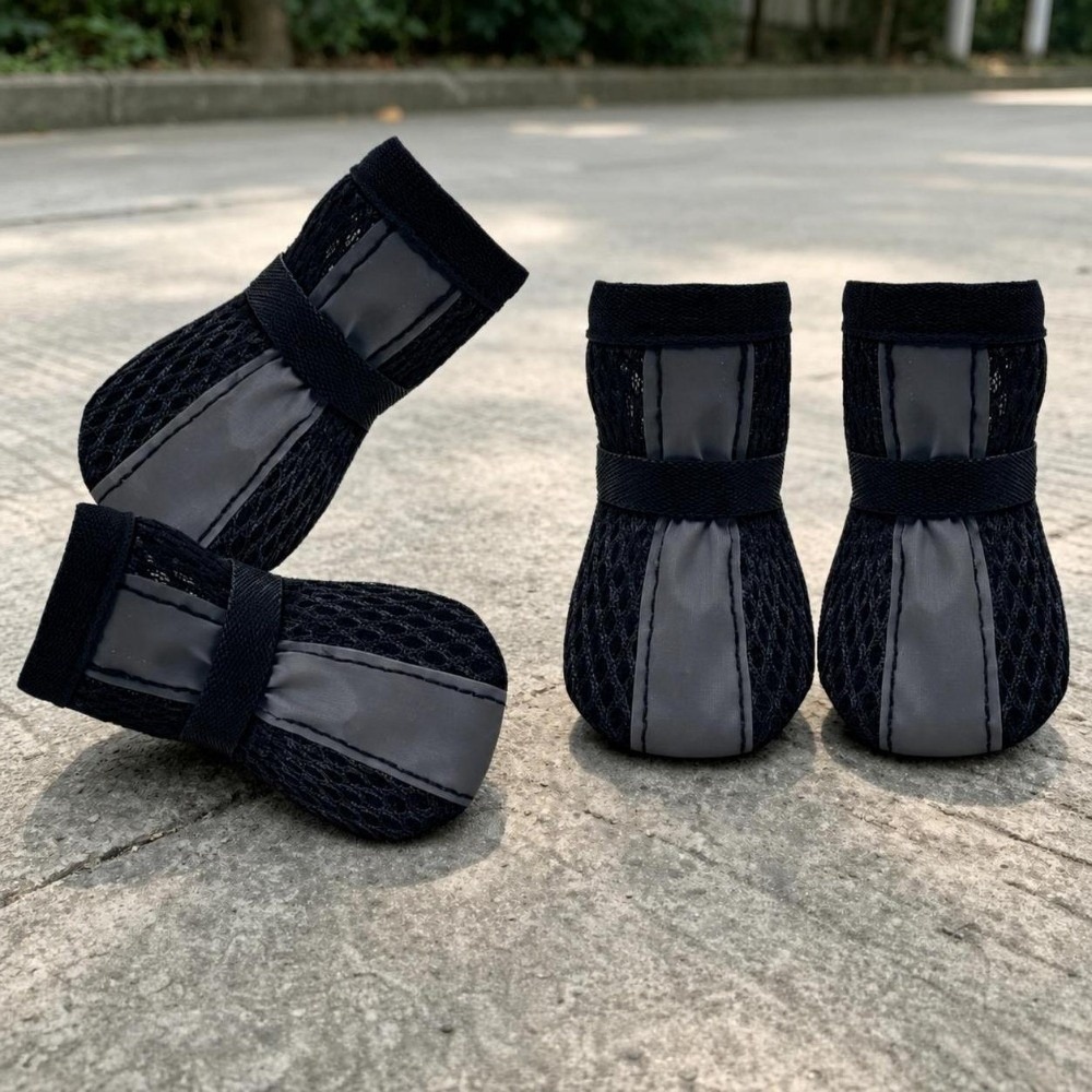 4 pièces/ensemble Chaussures p - Dog Booties Paw Protector avis et prix